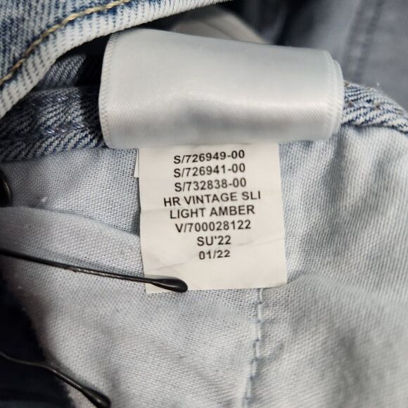 GAP Denim Women 6/28 Light Amber High Rise Vintage Slim Jeans - Picture 8 of 12